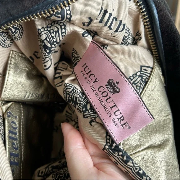 RARE Vintage Juicy Couture Velour Purse - Picture 16 of 16